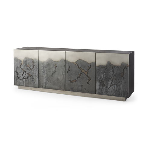Roxdale  Acid Wash Metal Sideboard