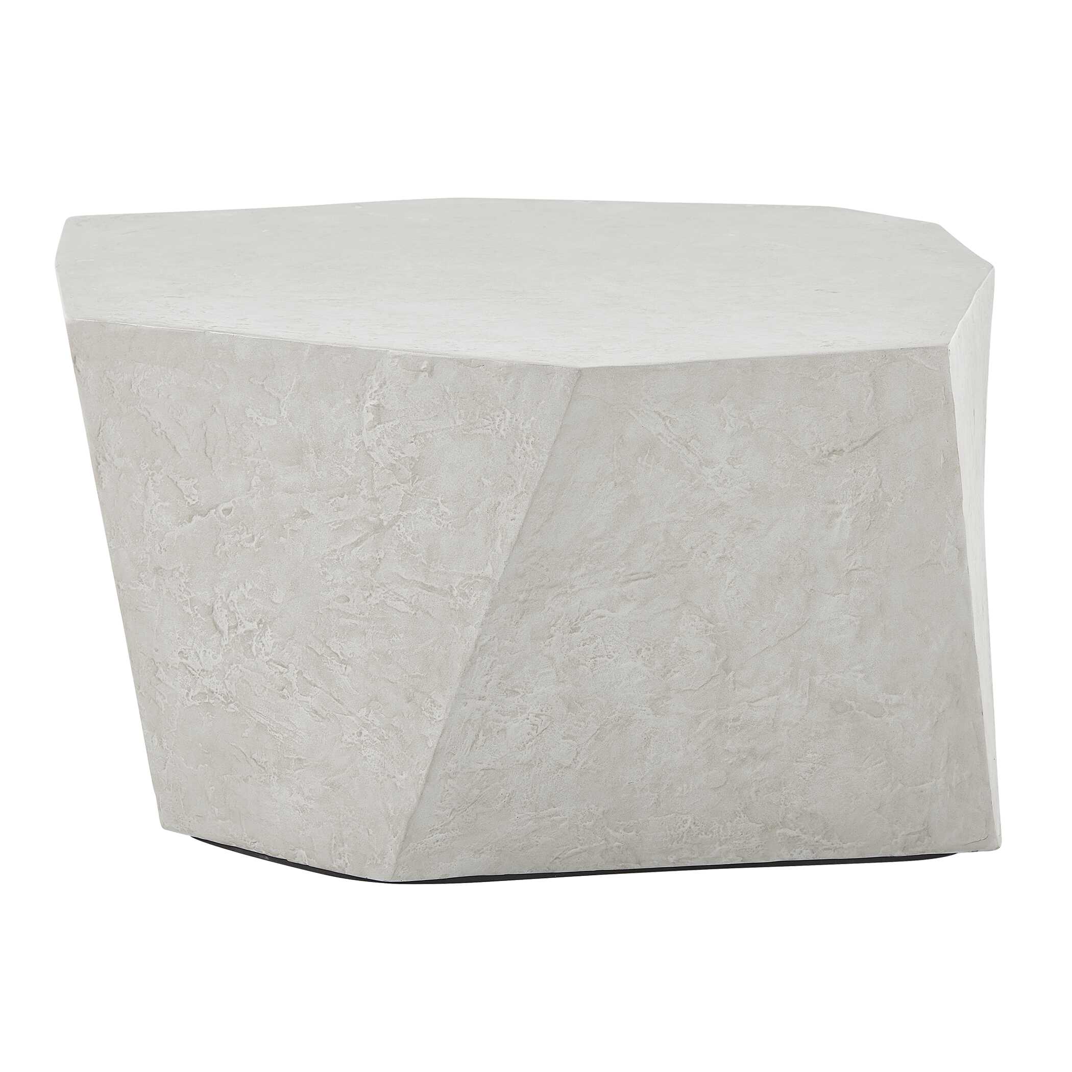 Parra Limestone Outdoor Coffee Table, Furniture by Uttermost, 38" width x 15" height x 28" depth View 6