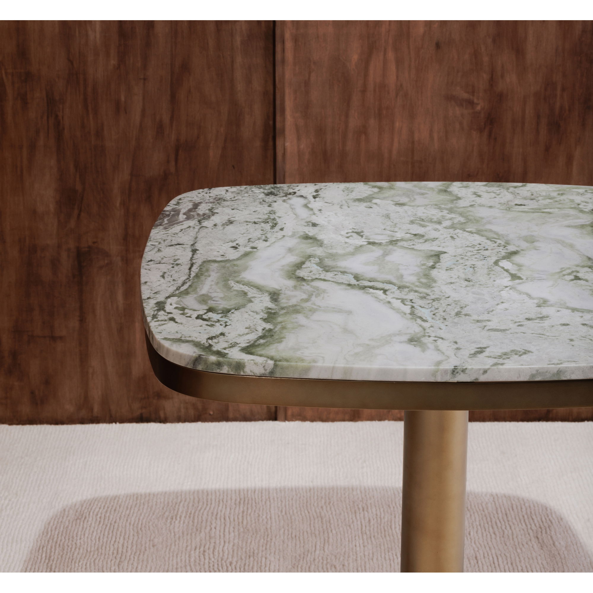 Celeste Cafe Table Green Onyx Marble, Coffee Table by Moe's Home, 36" width x 30" height x 36" depth View 12