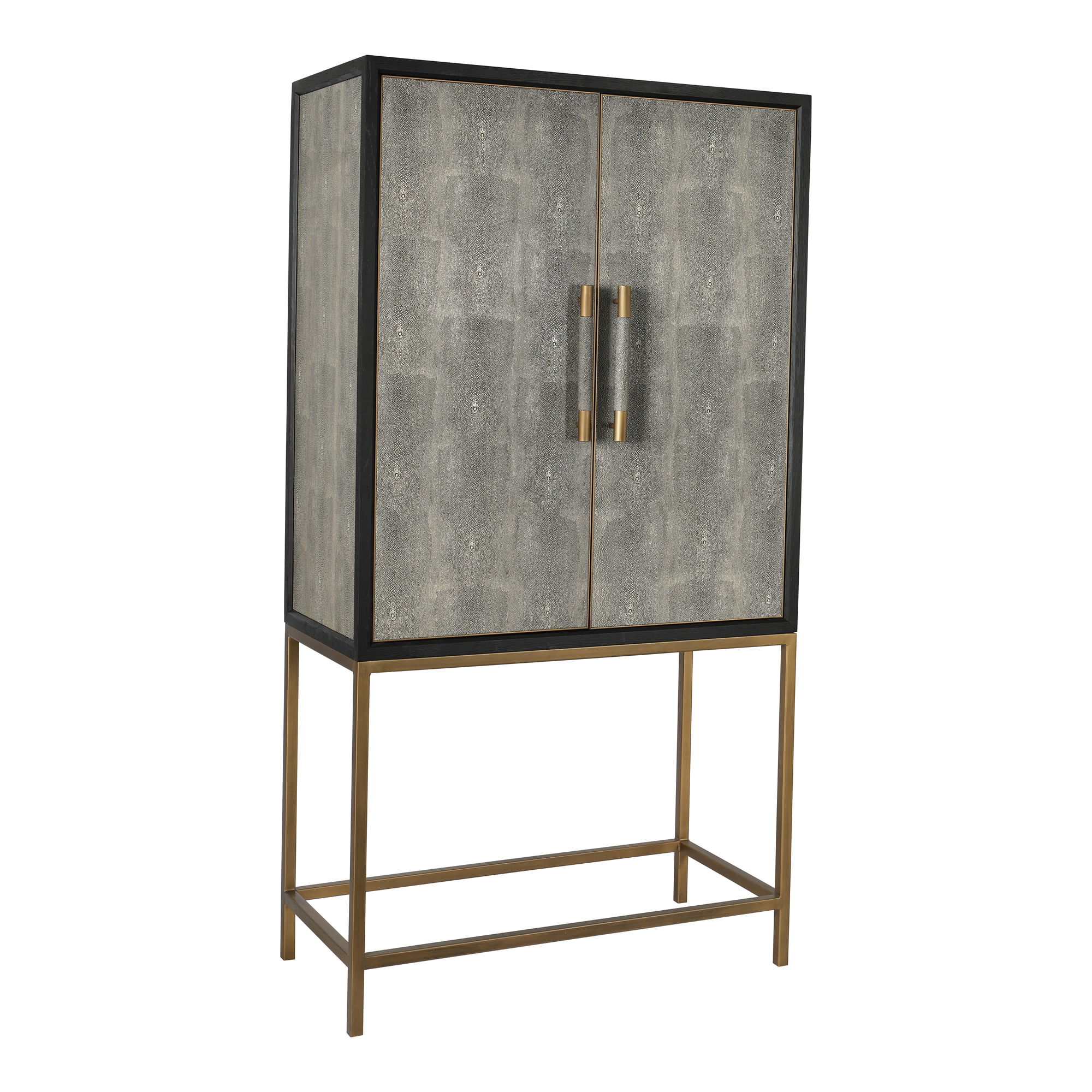 Mako Bar Cabinet Grey, Cabinets & Sideboard by Moe's Home, 38" width x 71" height x 18" depth View 2
