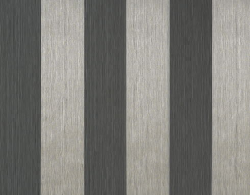 Wide Two-Color Stripe Metallic Wallpaper