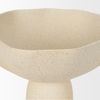 Radka Beige Textured Small Metal Decorative Bowl, by Mercana, 15.55" length x 11.22" width x 6.75" height thumbnail 7