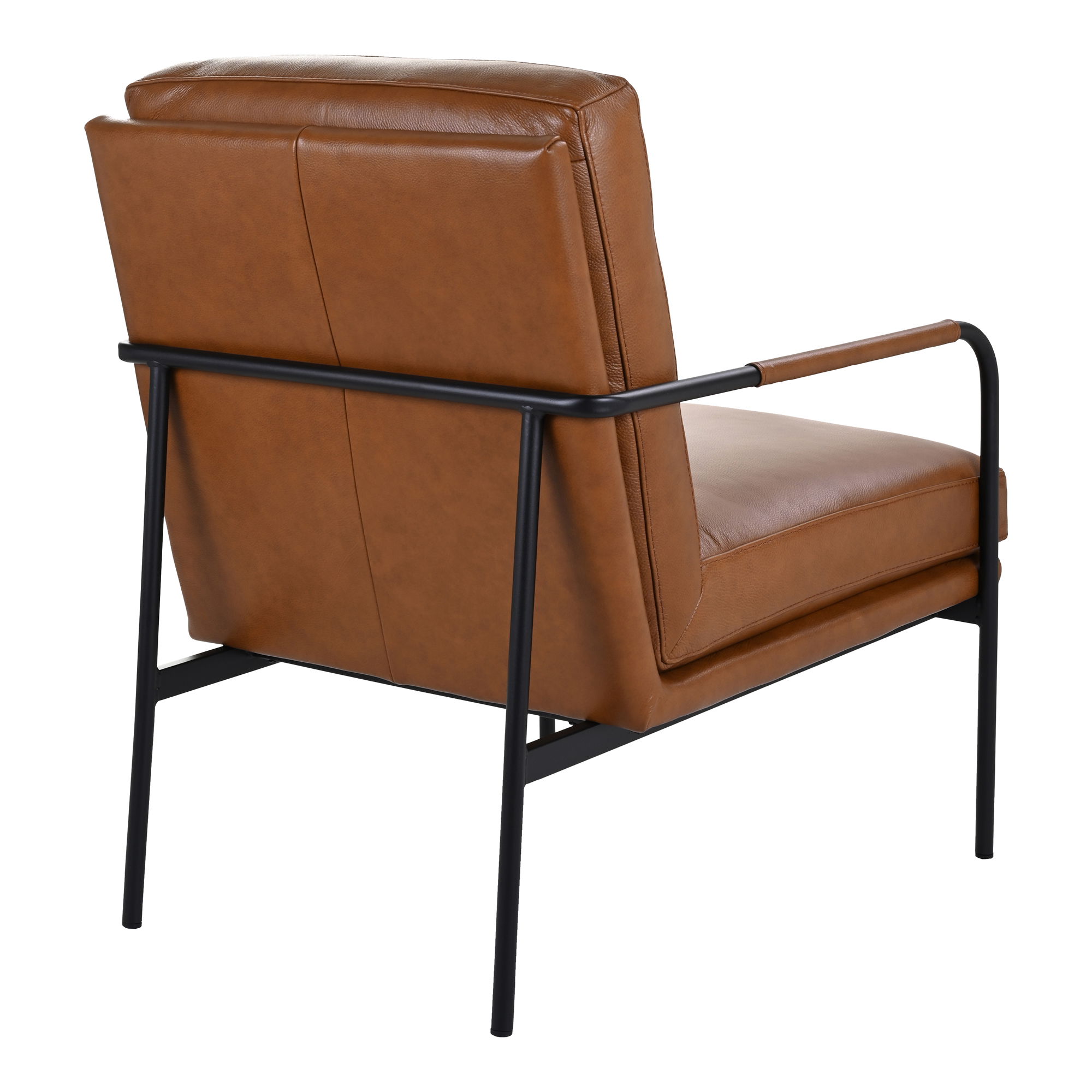 Verlaine Armchair Chestnut Brown, Accent Chair by Moe's Home, 23.5" width x 32" height x 31" depth View 4