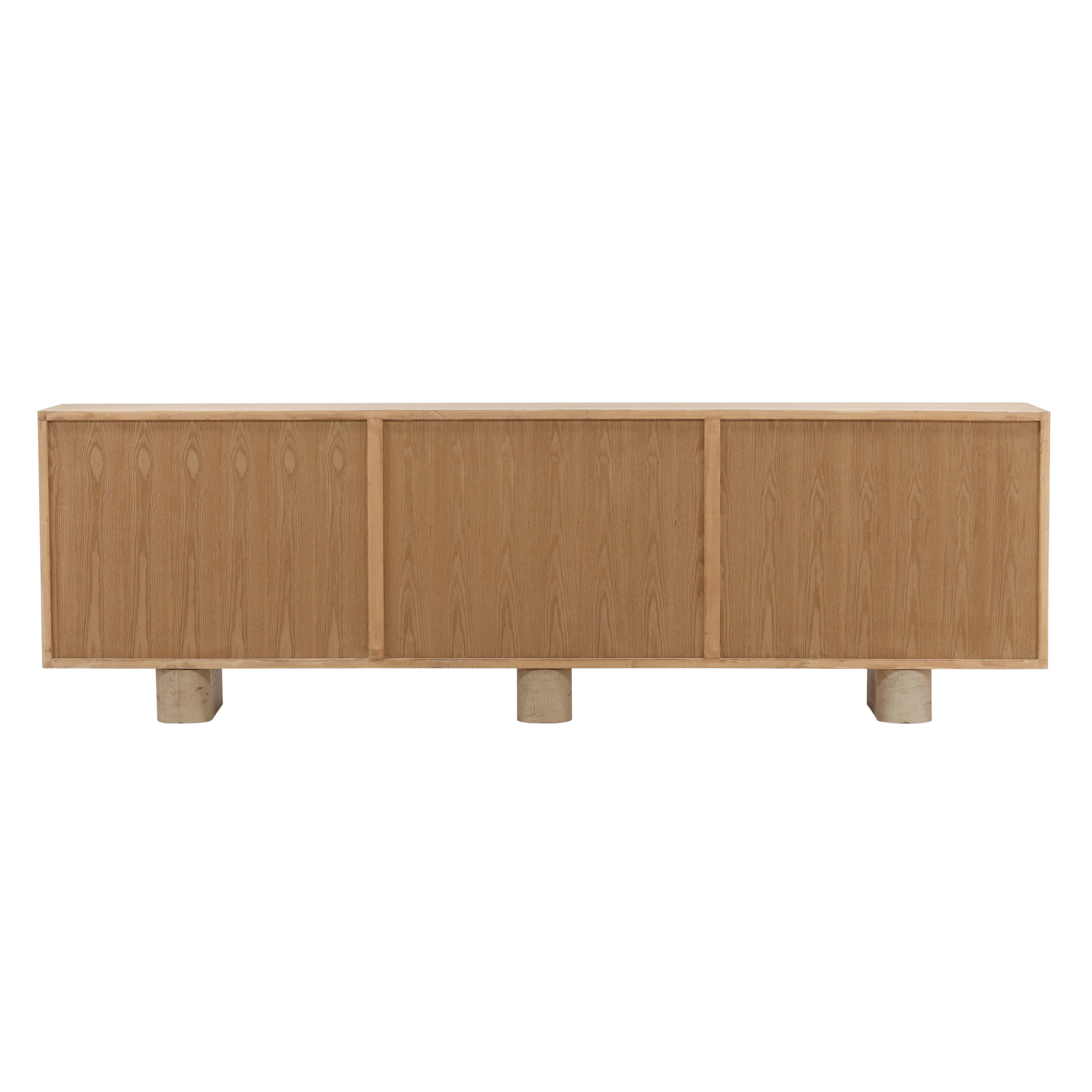 Thalia Sideboard Light Natural, Sideboards & Buffet by Dovetail, 108" width x 33.7" height x 18.1" depth View 4