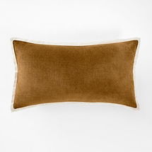 Online Designer Combined Living/Dining Classic Cotton Velvet PC, Cumin, 12x21, With Feather Down Pillow Insert