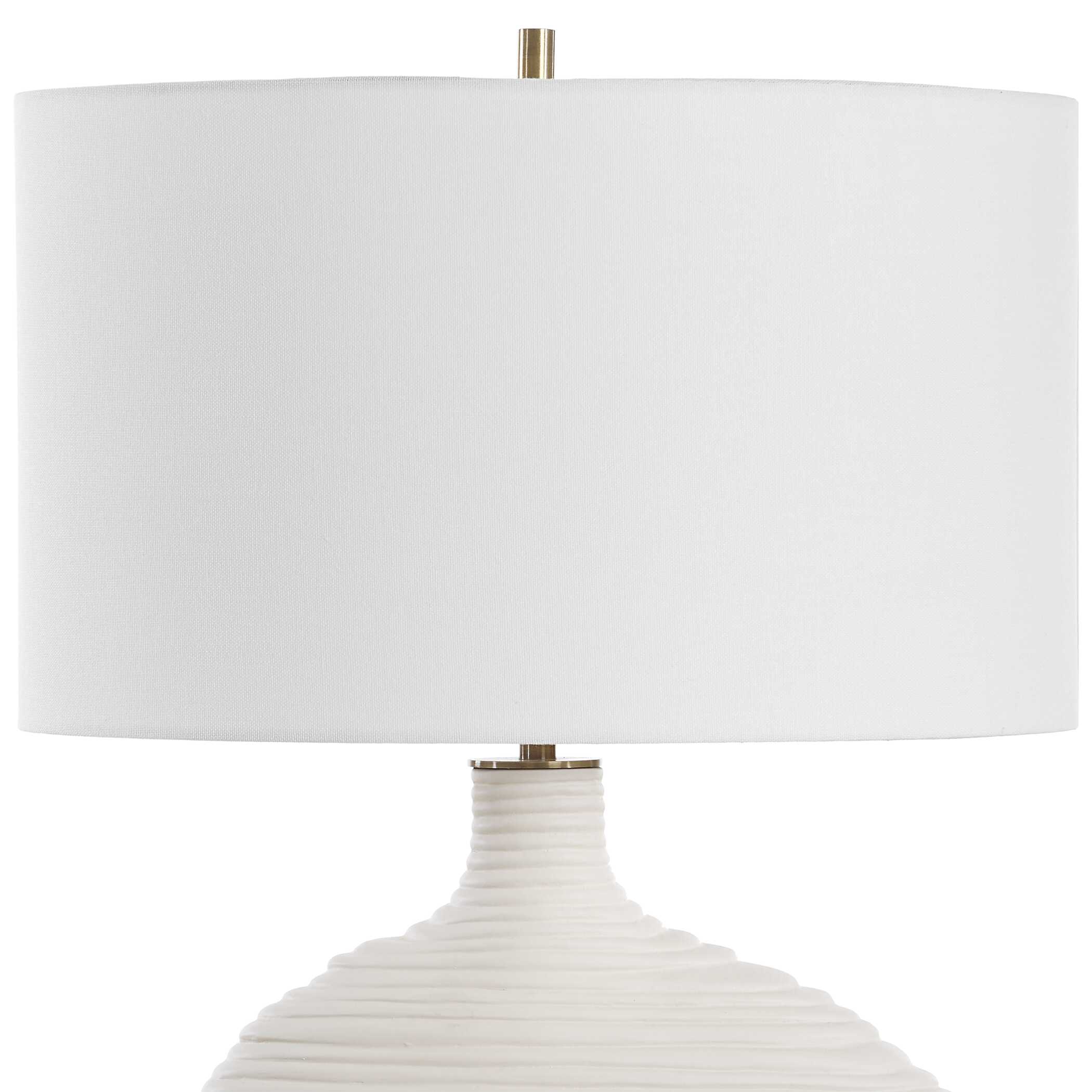 Duostacked Ceramic Table Lamp, by Uttermost, 14.5" width x 24.25" height x 4.25" depth View 8