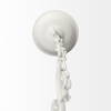 Theta 15.5x14.5 White-Washed Wood Beaded Pendant Light, by Mercana, 15.5" length x 15.5" width x 14.5" height thumbnail 5