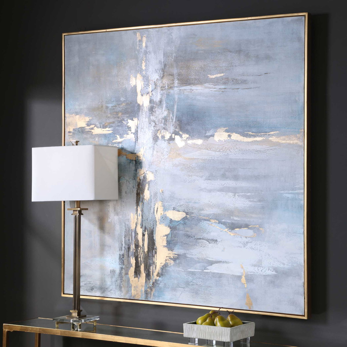 Road Less Traveled Abstract Art, by Uttermost, 4'3" width x 4'3" height x 1.7" depth View 5