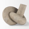 Otto Sandstone Resin Small Knot Sculpture Decorative Object, by Mercana, 7.99" length x 7.01" width x 5" height thumbnail 8