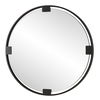 Cornelia Black Round Mirror thumbnail 4