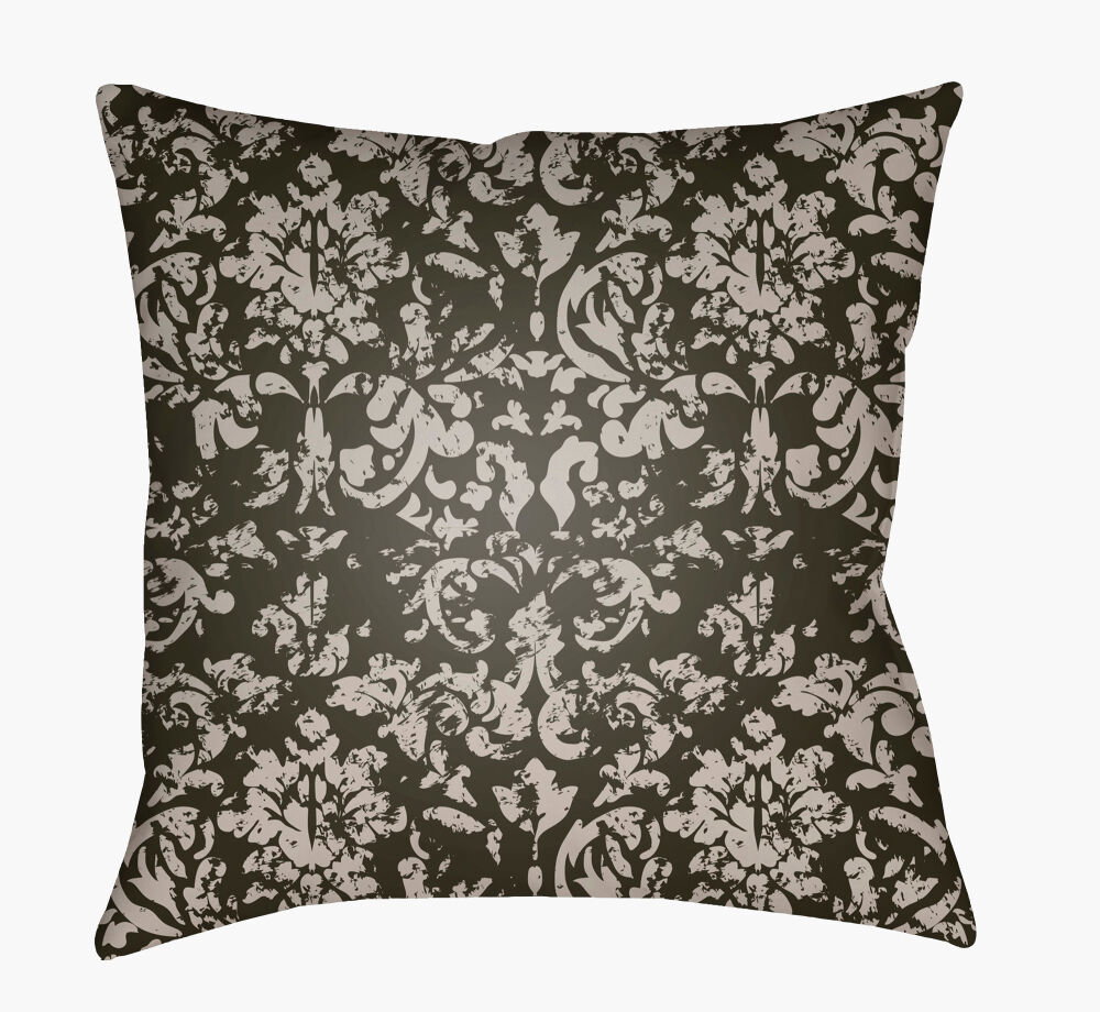 Moody Damask Accent Pillow, Decorative Pillow by Surya, 22" length x 22" width