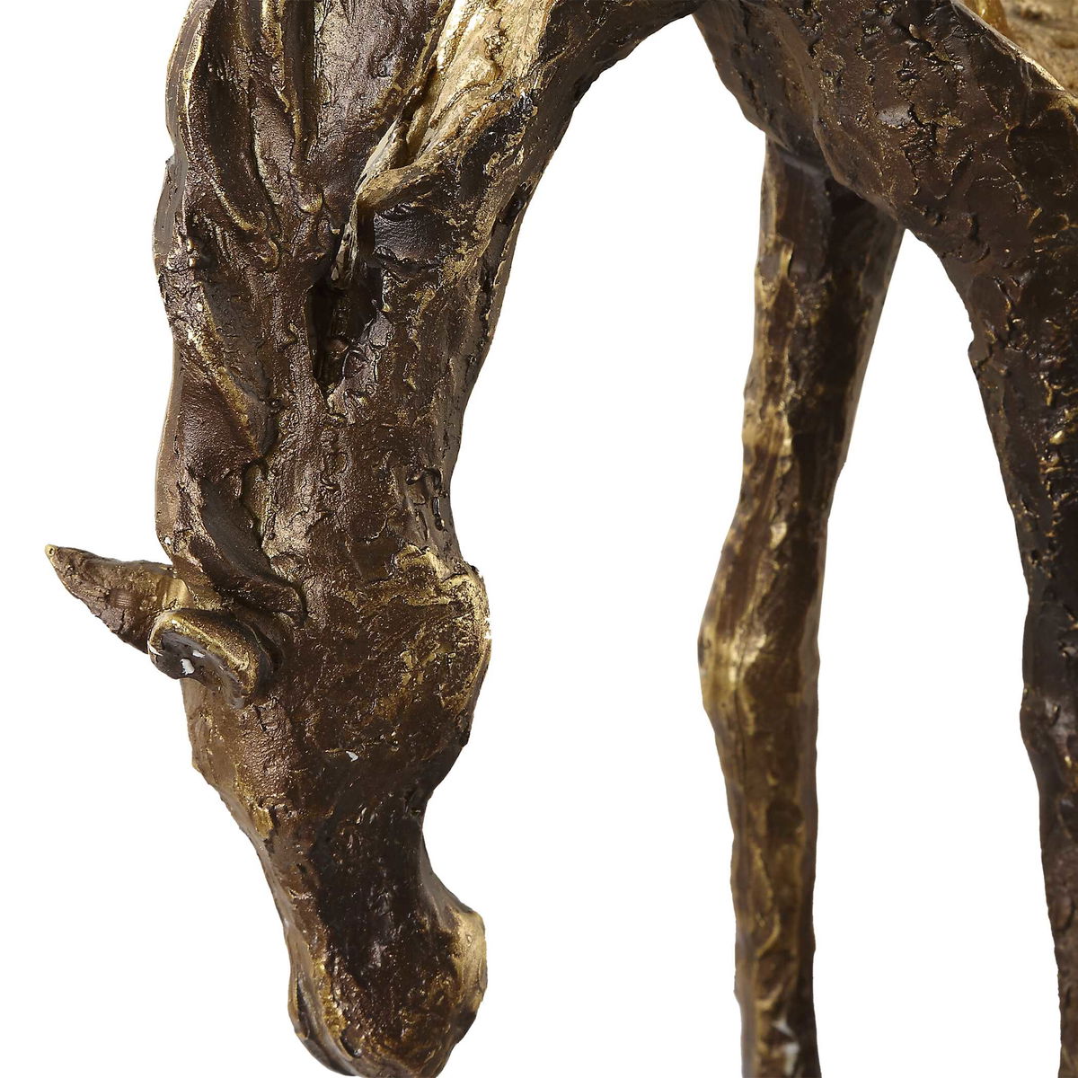 Openly Grazing Horse Sculpture, Figurines & Statue by Uttermost, 13" width x 13" height x 3.75" depth View 7