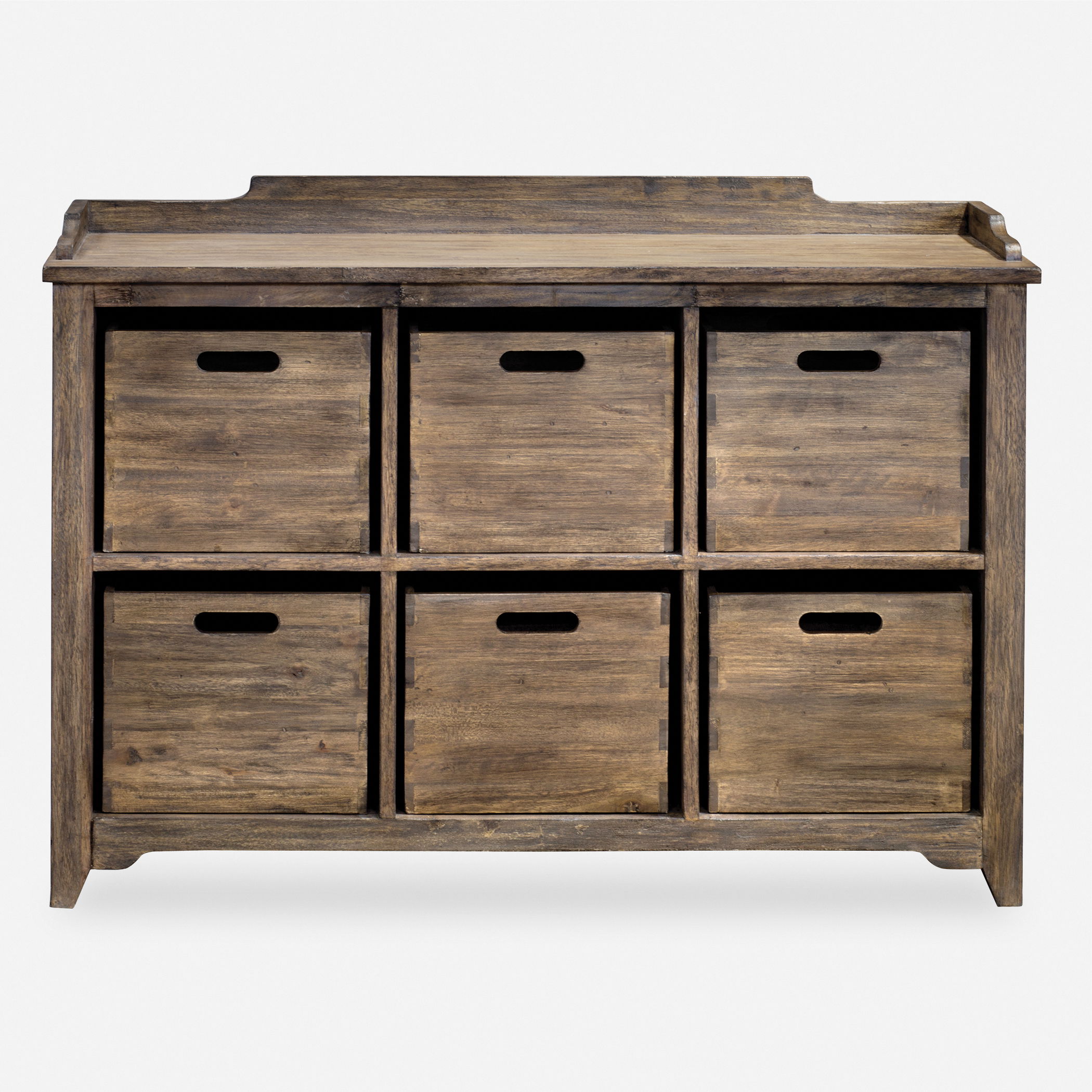 Ardusin Driftwood Hobby Cupboard, Furniture by Uttermost, 48" width x 35" height x 14" depth View 1