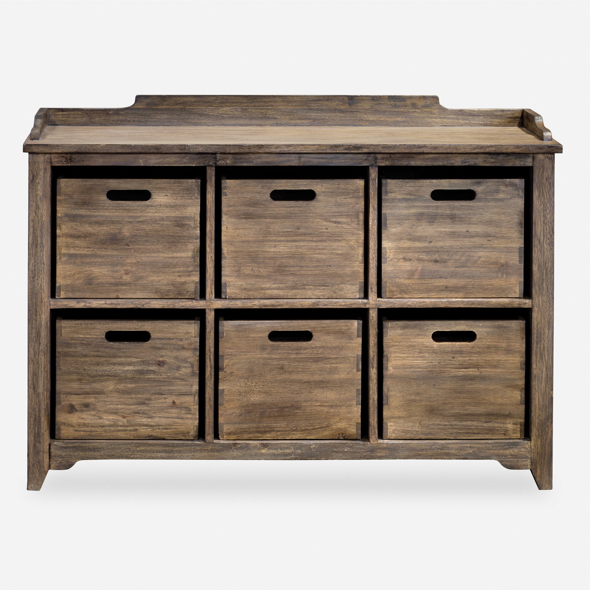 Ardusin Driftwood Hobby Cupboard, Furniture by Uttermost, 48" width x 35" height x 14" depth View 1
