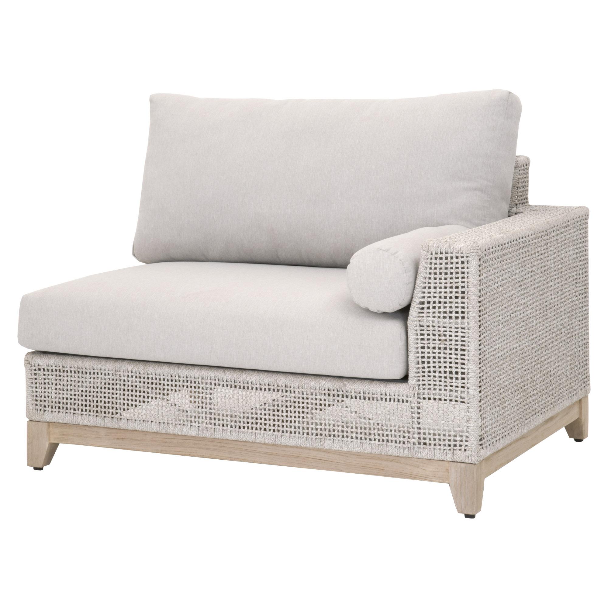 Tropez Outdoor Modular Right Facing 1-Arm Sofa, Seating by Essentials for Living, 45" width x 33" height x 34" depth View 2