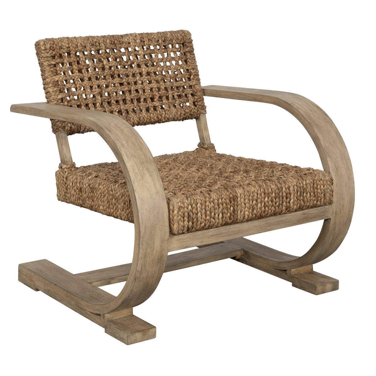 Rehema Driftwood Accent Chair, by Uttermost, 30" width x 30" height x 30.7" depth View 4
