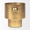 Juno 6.5H Medium Gold Iron Medium Vase, by Mercana, 8.5" length x 6" width x 6.5" height thumbnail 4