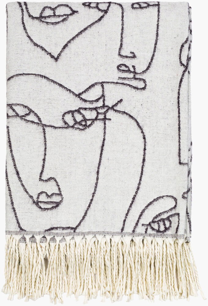 Jacquie Throw, Blankets & Throw by Surya, 60" length x 50" width