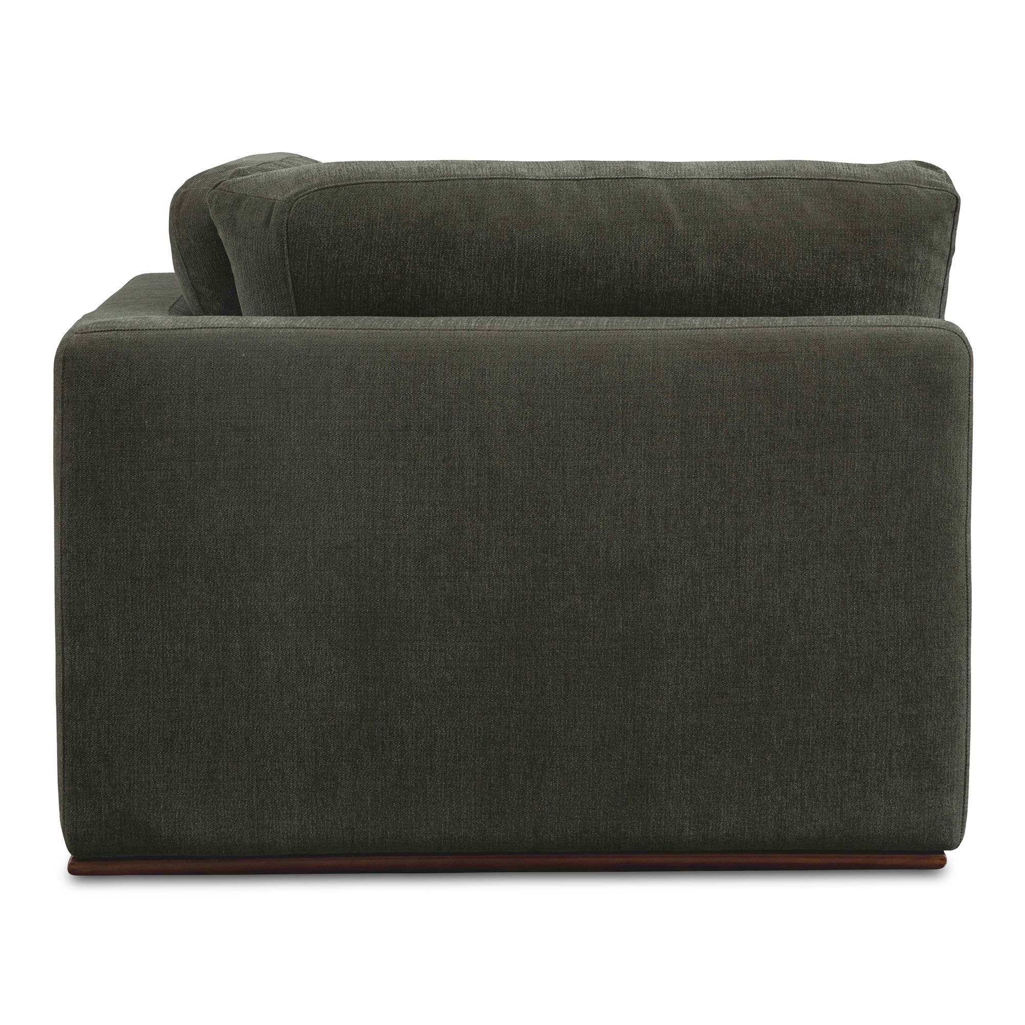 Rue Corner Chair Deep Green, Sectional Sofa by Moe's Home, 40.6" width x 23.6" height x 40.6" depth View 4