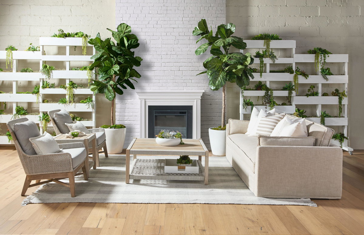Thea Outdoor 90' Taper Arm Slipcover Sofa, Seating by Essentials for Living, 90" width x 33.5" height x 39" depth View 13