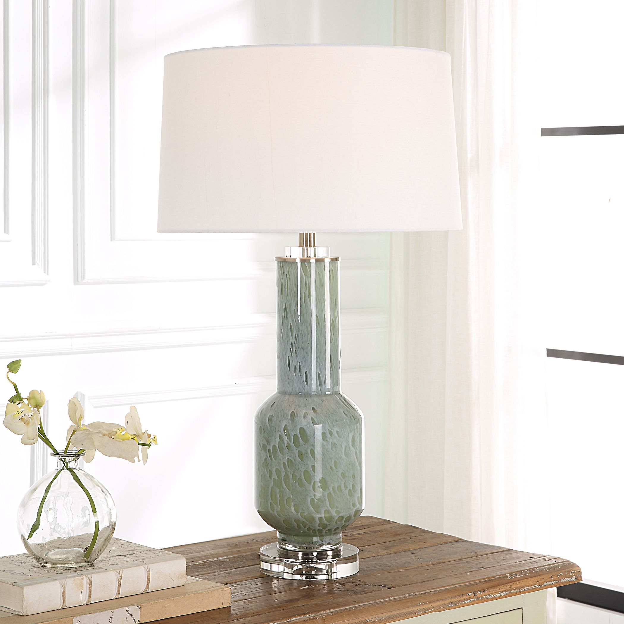 Imperia Aqua Gray Table Lamp large image 