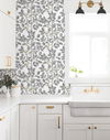 Limoncello Toile Black Wallpaper, by York Wall, 27' length x 2'3" width x 0.02" depth thumbnail 2