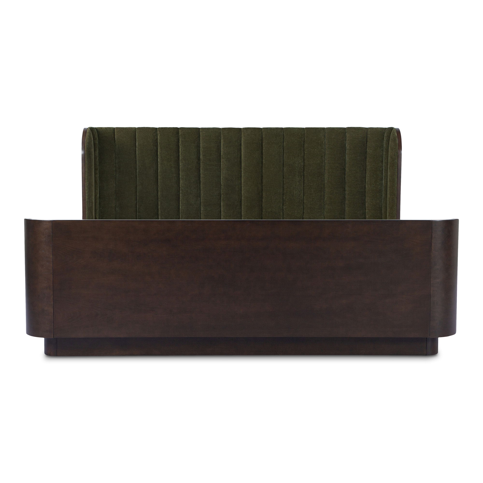 Scarlette Queen Bed Cedar Green, by Moe's Home, 63" width x 41.5" height x 85" depth View 1