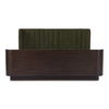Scarlette Queen Bed Cedar Green, by Moe's Home, 63" width x 41.5" height x 85" depth thumbnail 1