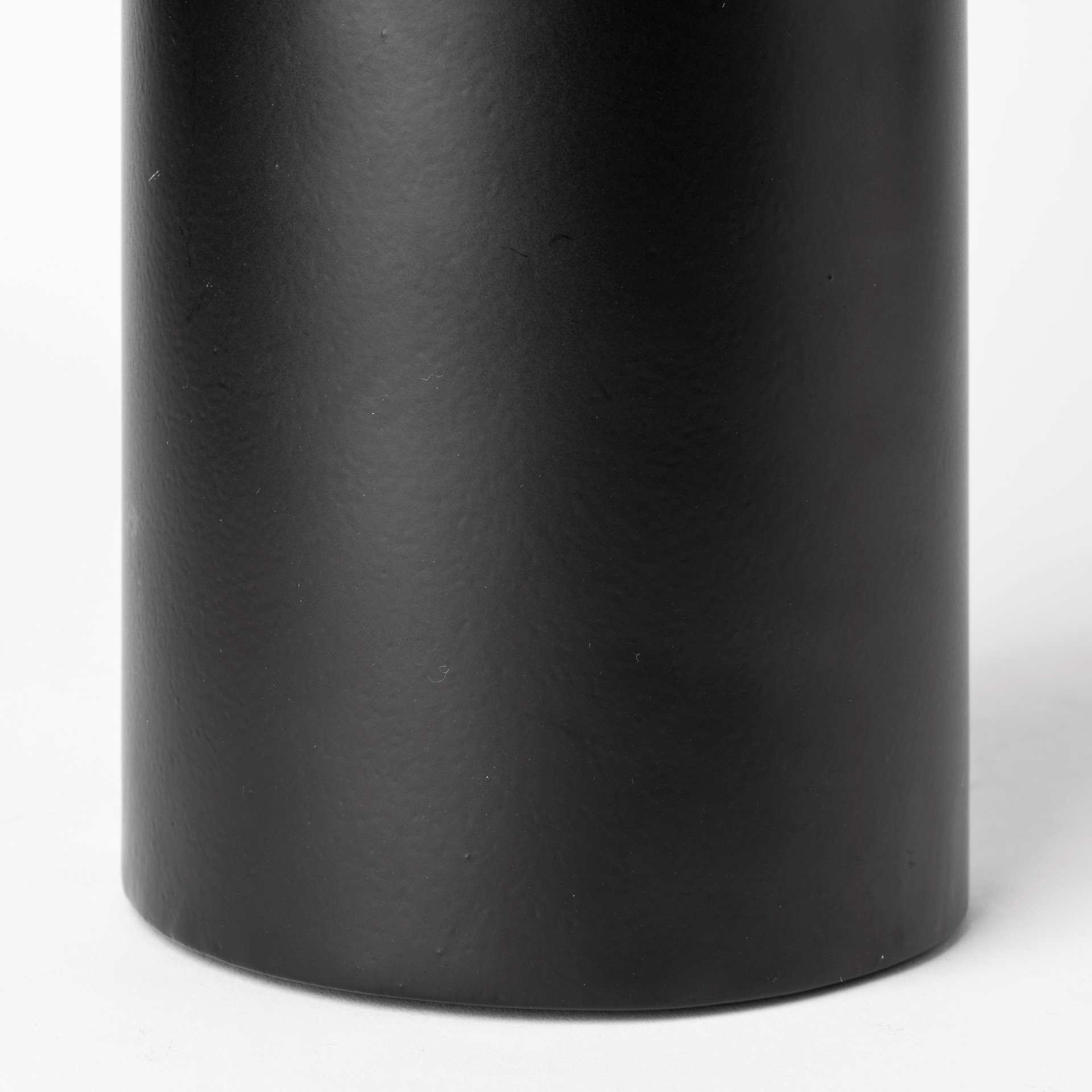 Alex Large Black Metal Cylindrical  Table Candle Holder large image 