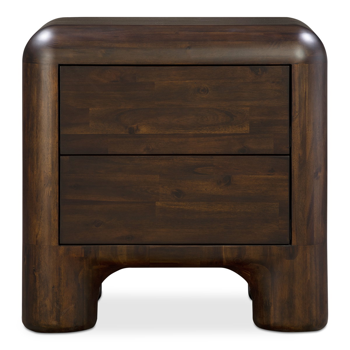 Rowan Nightstand Dark Brown, by Moe's Home, 24" width x 24" height x 20" depth View 1