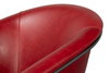 Nagel Distilled Leather Chair,New Rouge, Seating by Sarreid, 30" length x 33" width x 2" height thumbnail 6