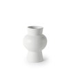 Laforge 10.8H Medium White Ceramic Vase, by Mercana, 7.87" length x 7.87" width x 10.83" height thumbnail 1