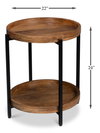 Profile Round End Table, by Sarreid, 1'10" length x 1'10" width x 2' height thumbnail 13
