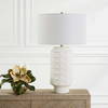 Window Pane White Table Lamp, by Uttermost, 17" width x 28" height x 17" depth thumbnail 4