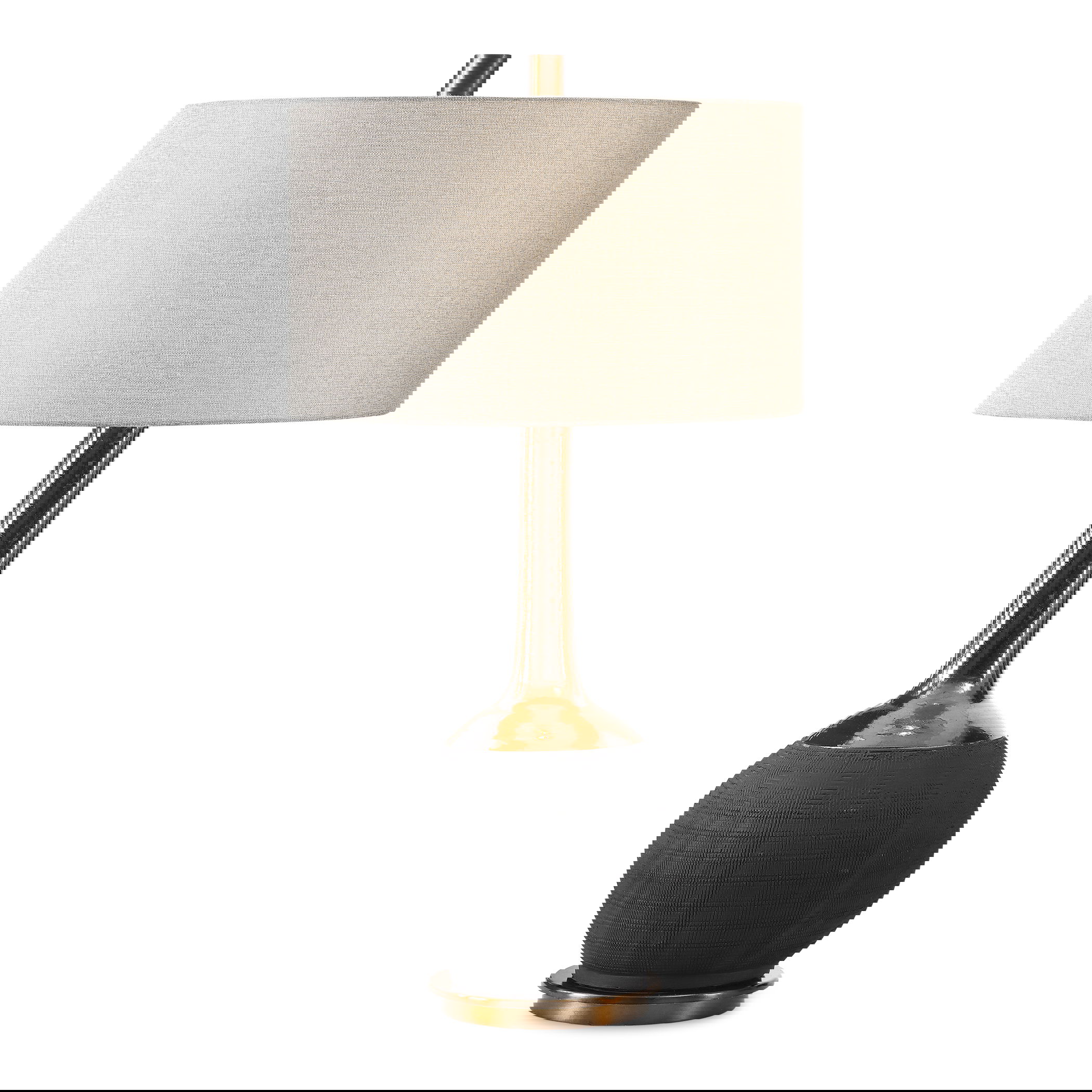 Arnav Textured Black Lamp large image 
