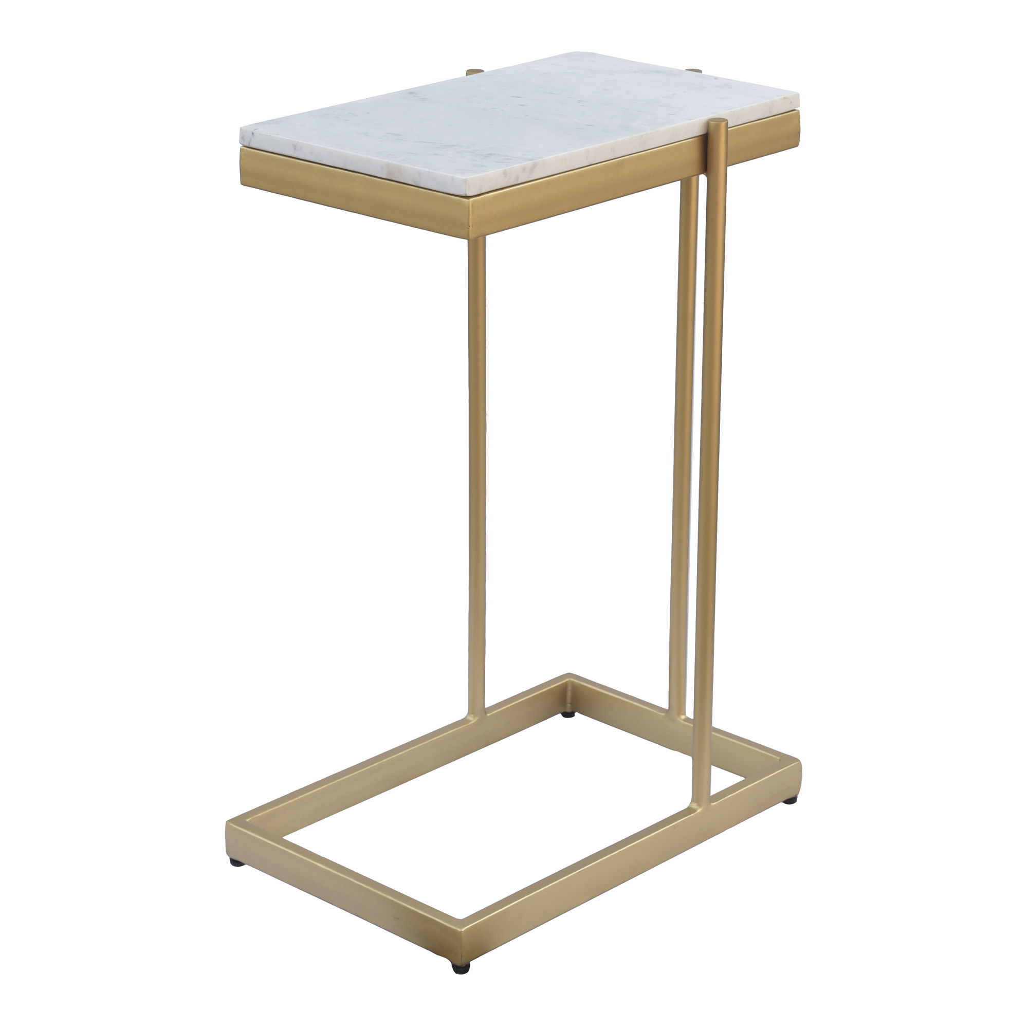 Sulu C Table White, Side & End Table by Moe's Home, 16.5" width x 25" height x 10.75" depth View 4