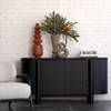 Stefan Sideboard Black, Sideboards & Buffet by Dovetail, 62.99" width x 32.5" height x 19.5" depth thumbnail 8