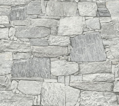 Chateau Stone Grey Peel & Stick Wallpaper