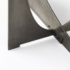 Reinhold IV Black Marble Top Iron Console Table thumbnail 7