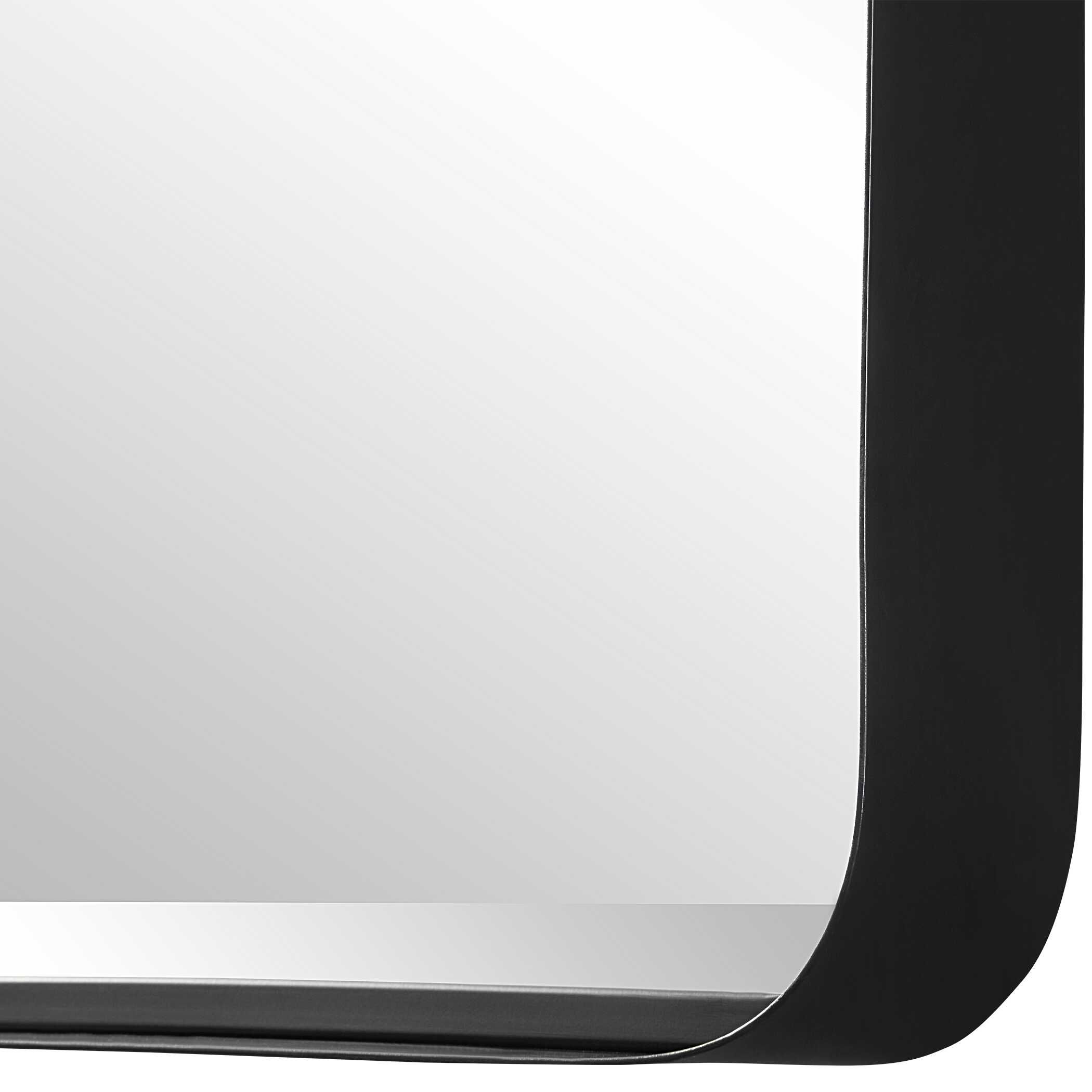 Crofton Black Large Mirror large image 
