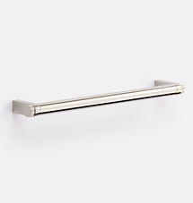 Online Designer Combined Living/Dining West Slope Drawer Pull, Polished Nickel - 8 inch