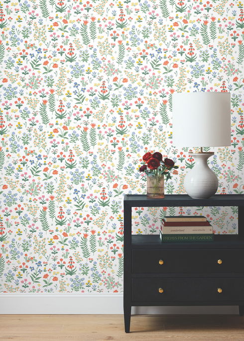 Menagerie Garden Rose Multicolor Peel & Stick Wallpaper