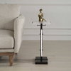 Elements Bubble Glass Accent Table, Side & End Table by Uttermost, 16.5" width x 24" height x 10.5" depth thumbnail 4