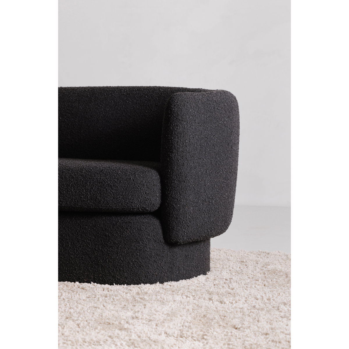 Koba Sofa Maya Black, Sofas & Sectional by Moe's Home, 83.75" width x 29.5" height x 33.75" depth View 8