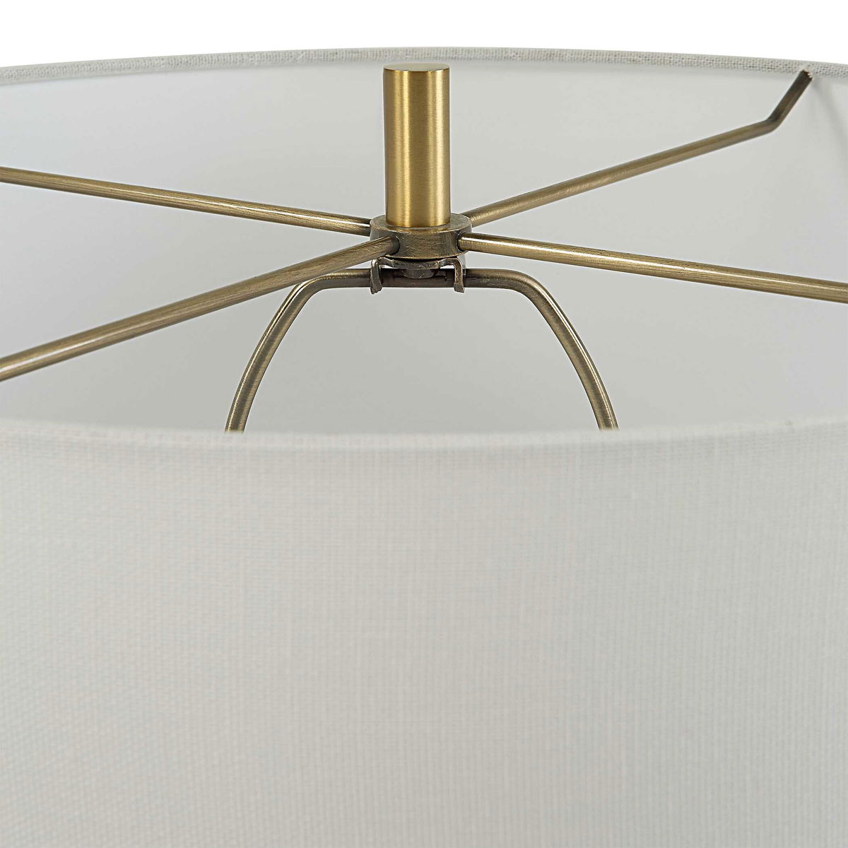 Window Pane White Table Lamp, by Uttermost, 17" width x 28" height x 17" depth View 7