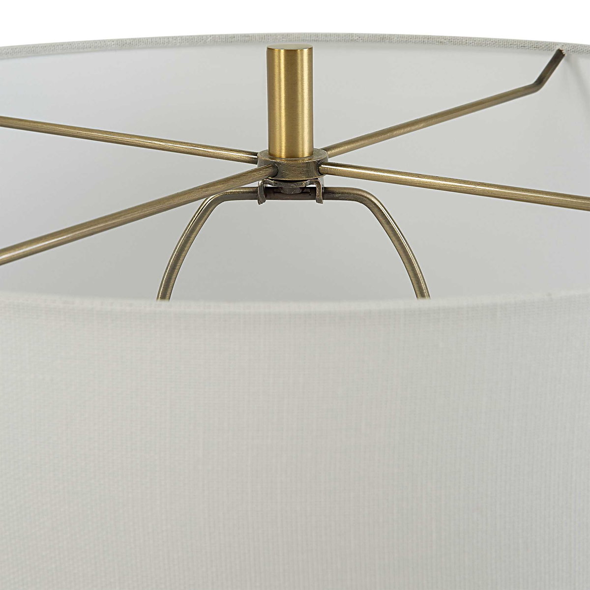 Window Pane White Table Lamp, by Uttermost, 17" width x 28" height x 17" depth View 7