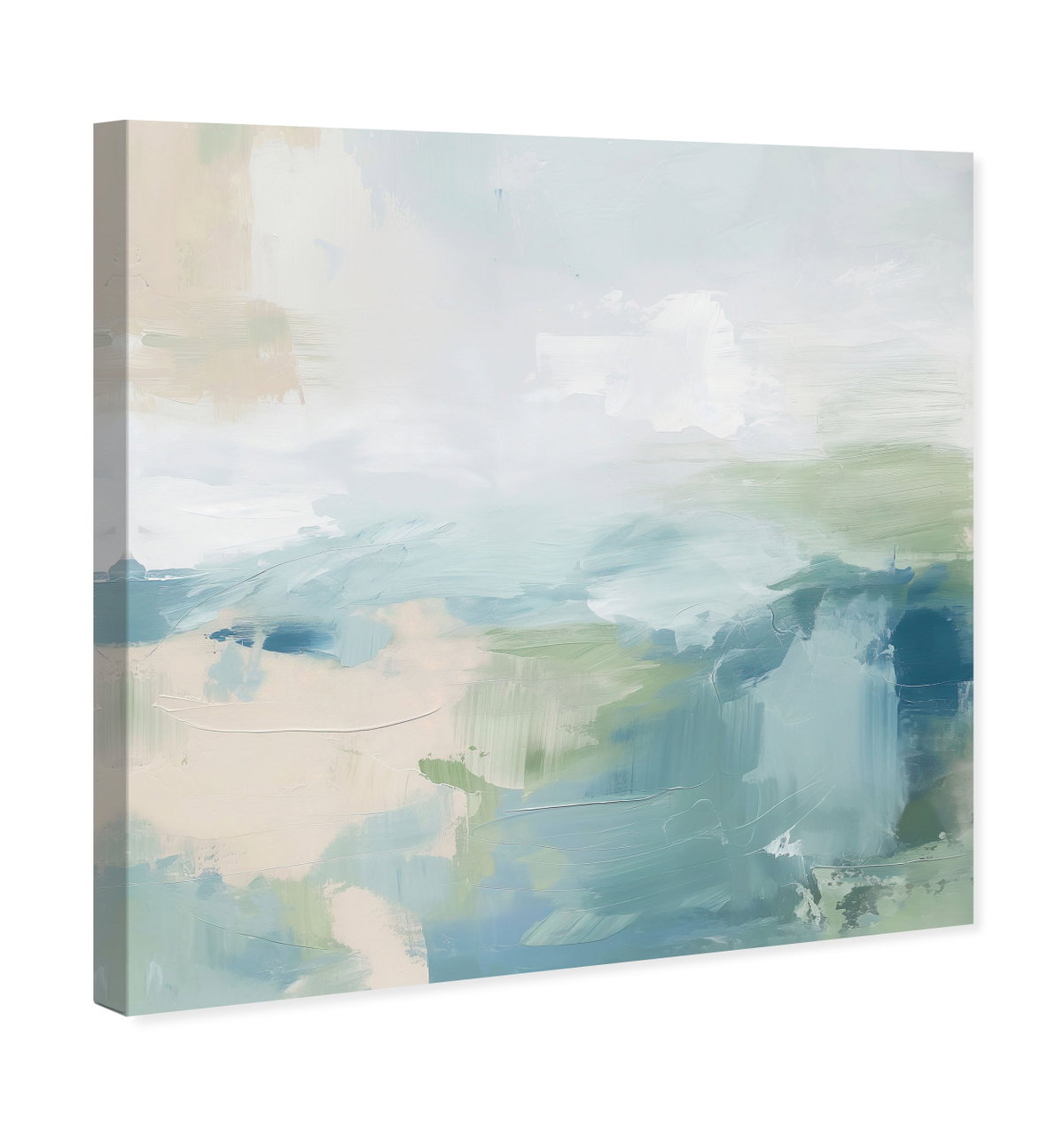 Turquoise Echoes I (Resin), Art by Oliver Gal,  24x24 View 2