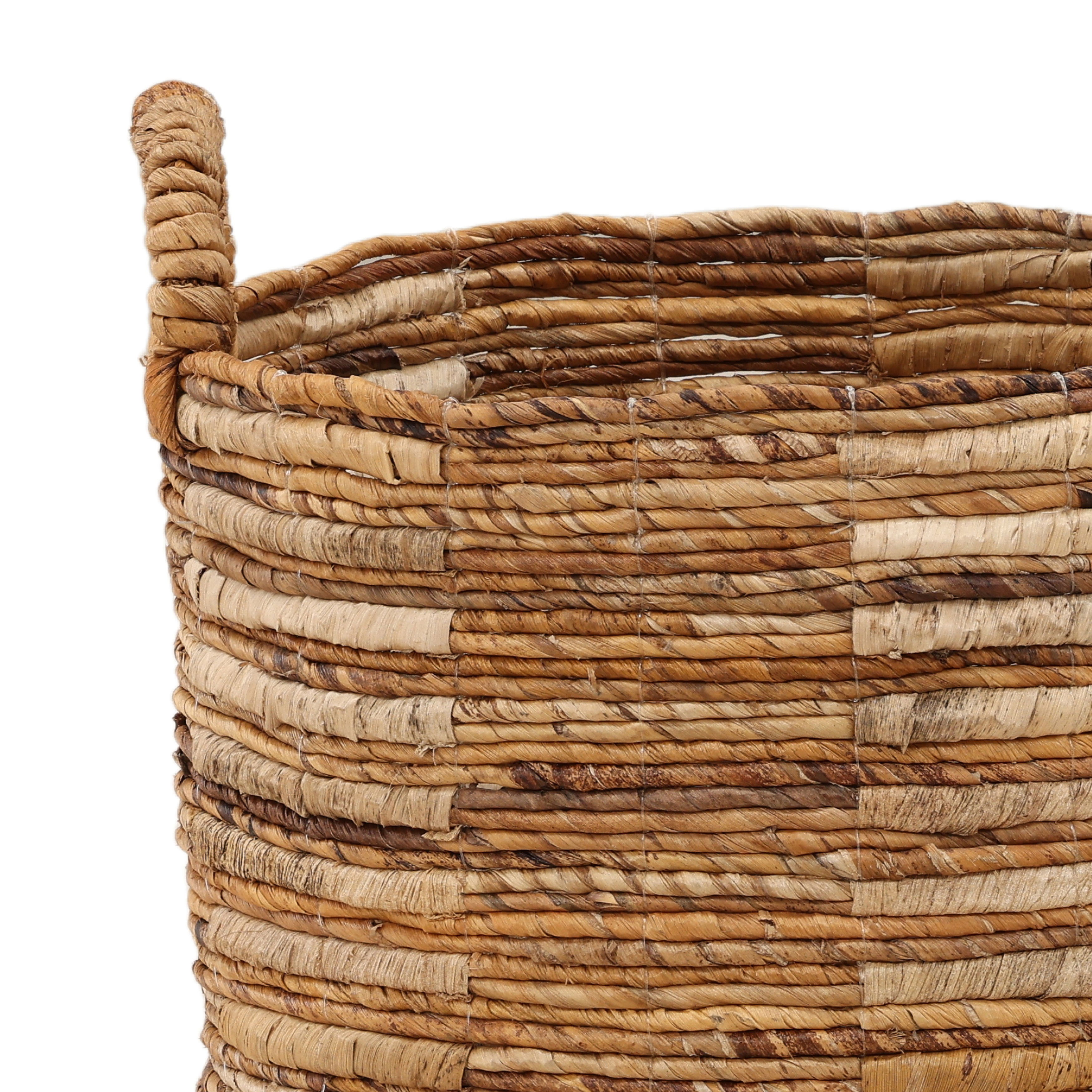 Rook Basket Set of 3 Natural, Bins & Basket by Dovetail, 17.71" width x 14.96" height x 17.71" diameter x 17.71" depth View 2