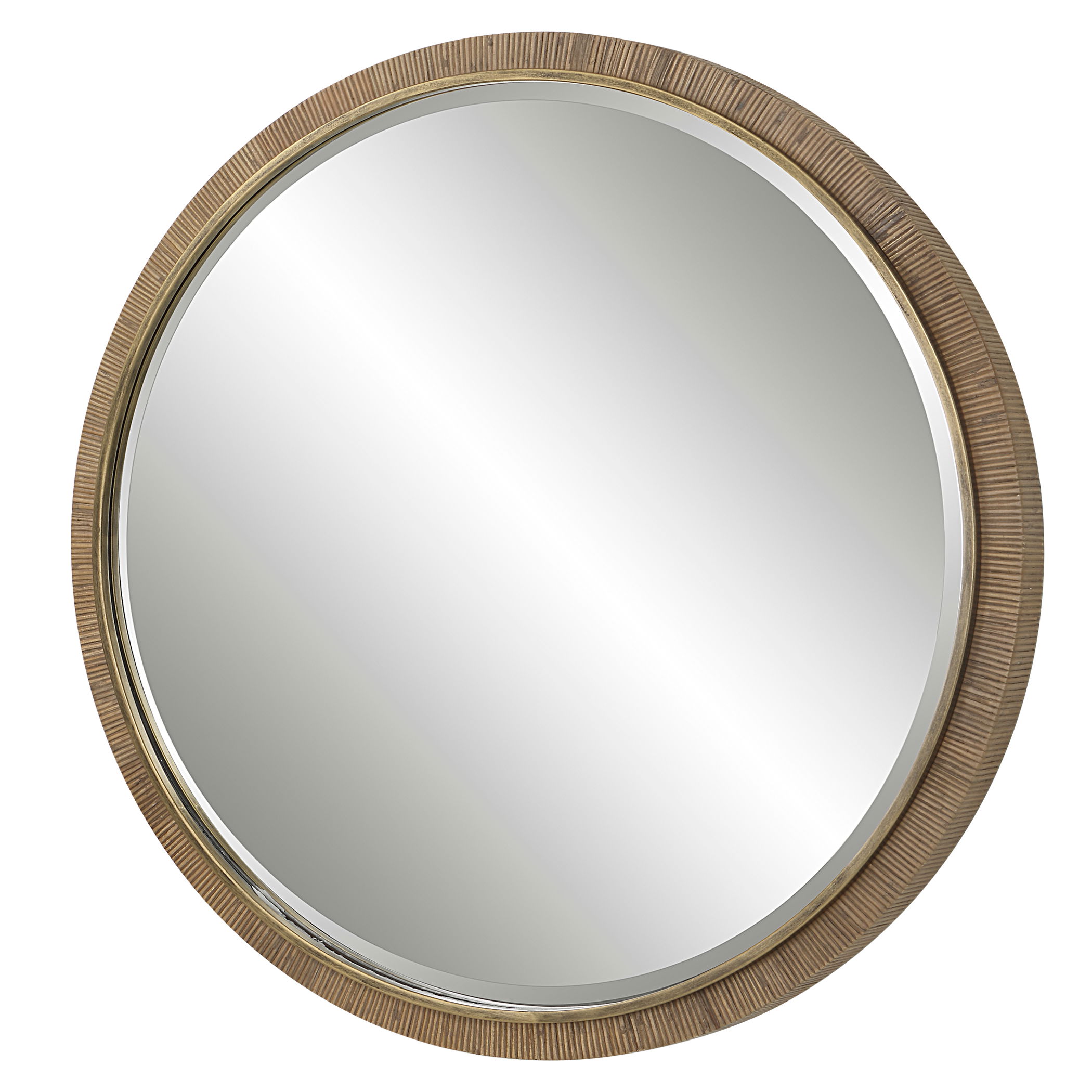 Paradise Round Rattan Mirror large image 