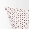 Jayden Cream with Merlot Print Linen Lumbar Decorative Pillow Cover thumbnail 7